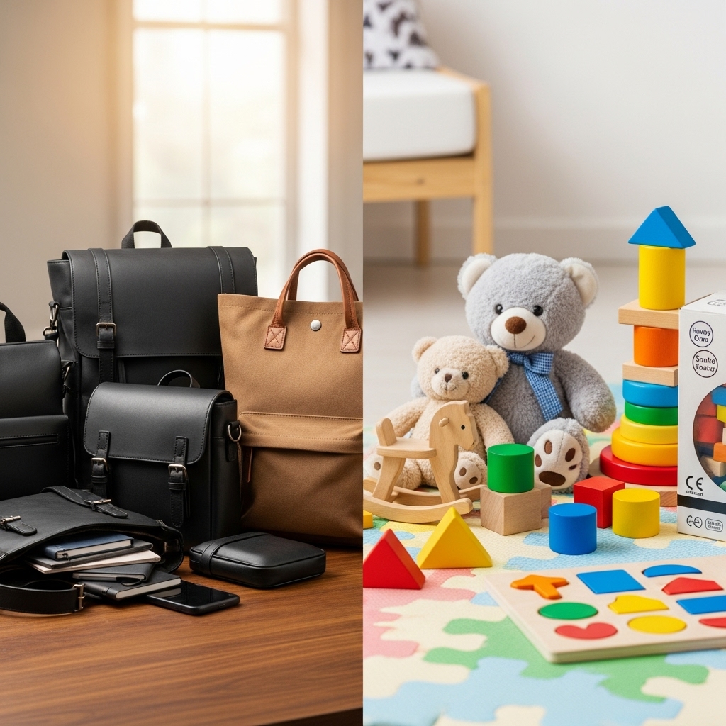 Stylish Bags and Safe Toys